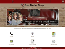 Tablet Screenshot of borobarbershop.com